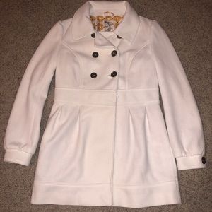 Ivory Tulle Coat with Bow Detail